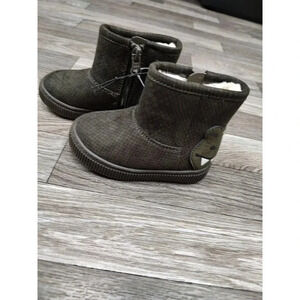 Cat & Jack Toddler Boy's Boots Olive Green fabian Alligator Print Size 6